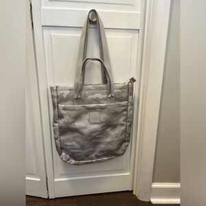 Pink Victoria’s Secret Convertible Backpack/Tote Bag Color Light Gray&Gr…